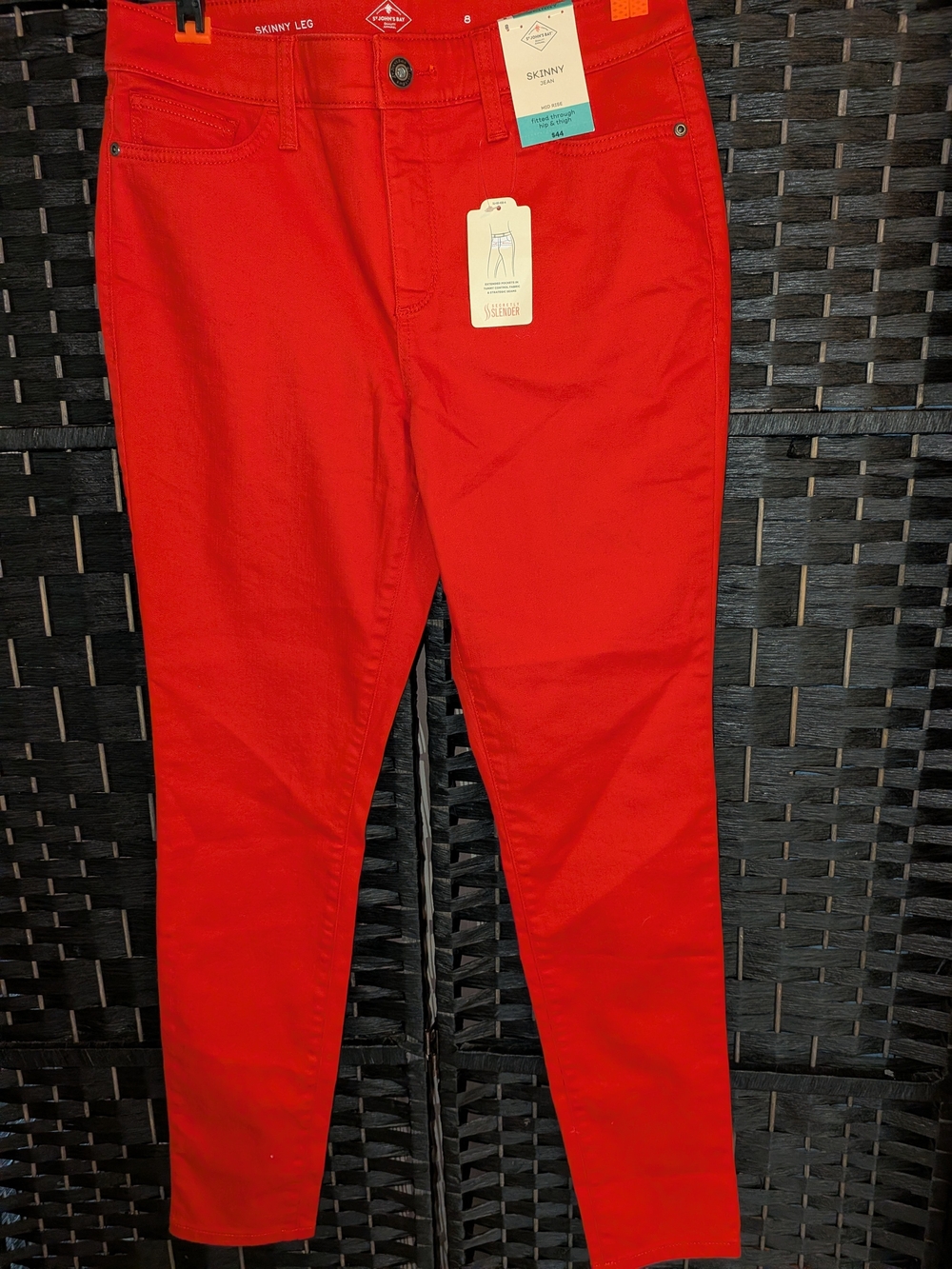 St. John's Bay Skinny Leg Red Pants